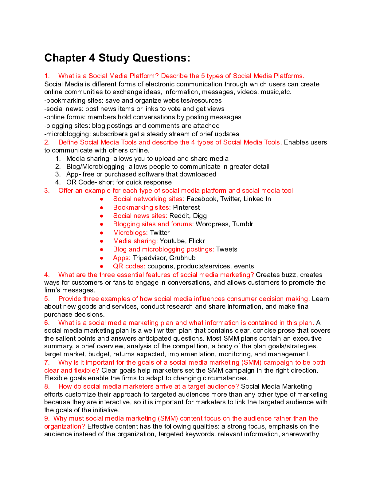 Chapter 4 Study Questions.docx Chapter 4 Study QuestionsÂ 1. Â Â Â